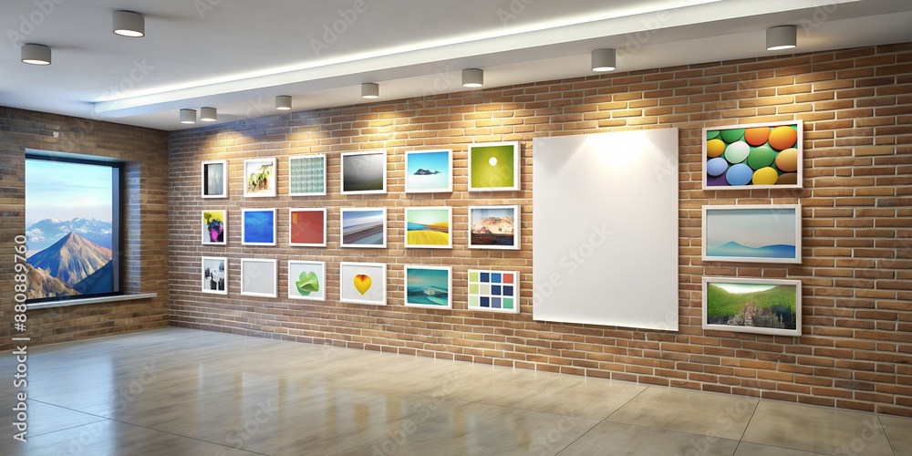 A picture on a wall informative Vibrant engaging Generative AI A picture on a wall informative Vibrant engaging Generative AI