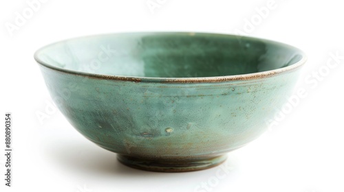 Wallpaper Mural Beautiful antique green ceramic bowl on white background Torontodigital.ca