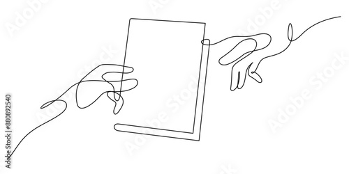 bookcrossing concept one line drawing continuous illustration