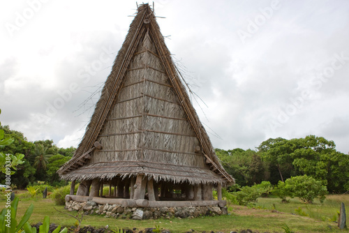 Yapp Islands Micronesia. Traditional men's club photo