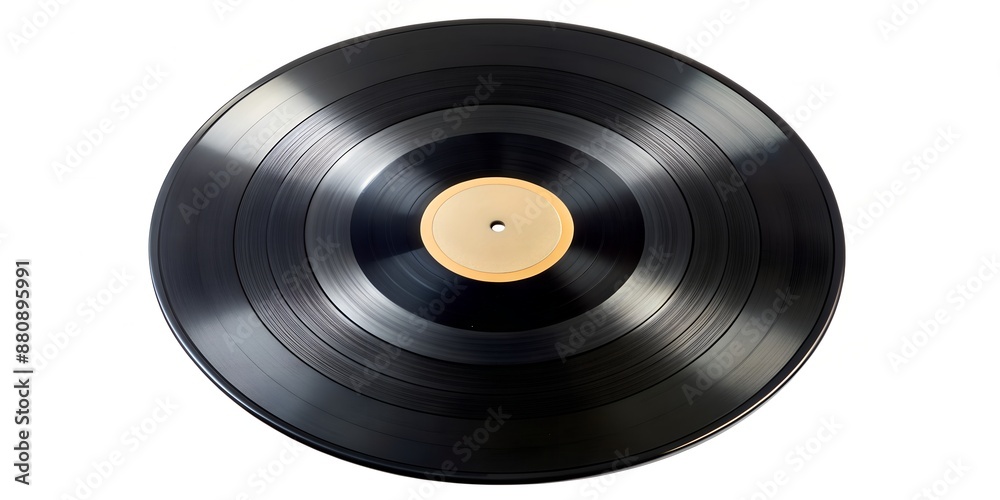 Obraz premium Schallplatte Vinyl Schellack Vinylscheibe Scheibe Platte Generative AI