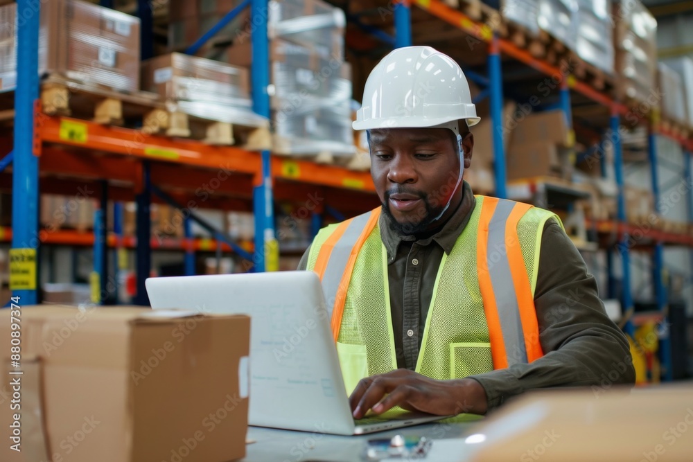 person working in warehouse person working in warehouse