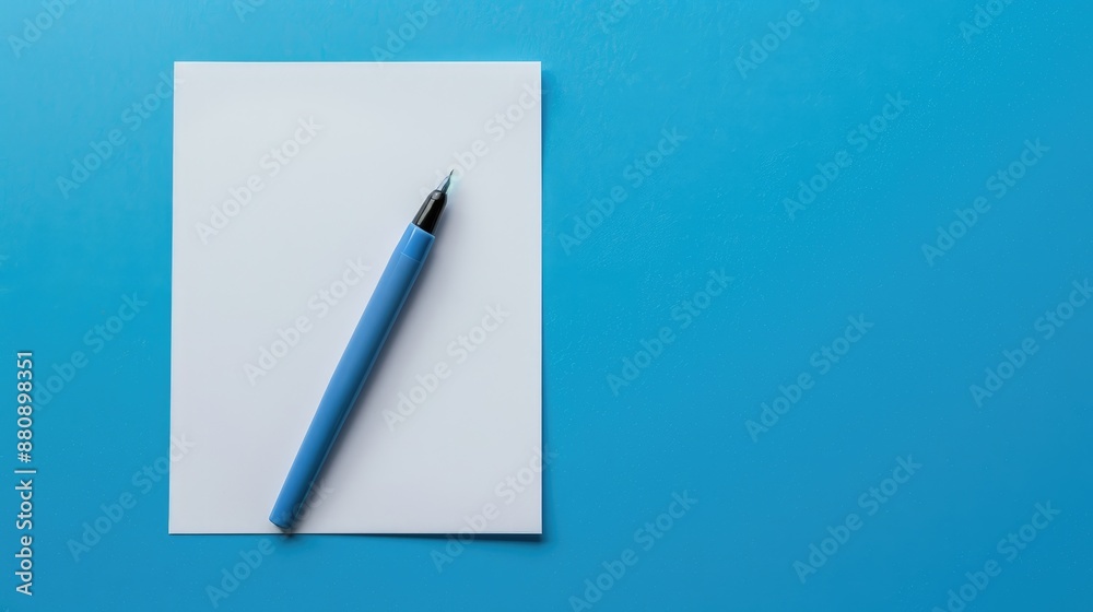 Blue background stationery Blue background stationery