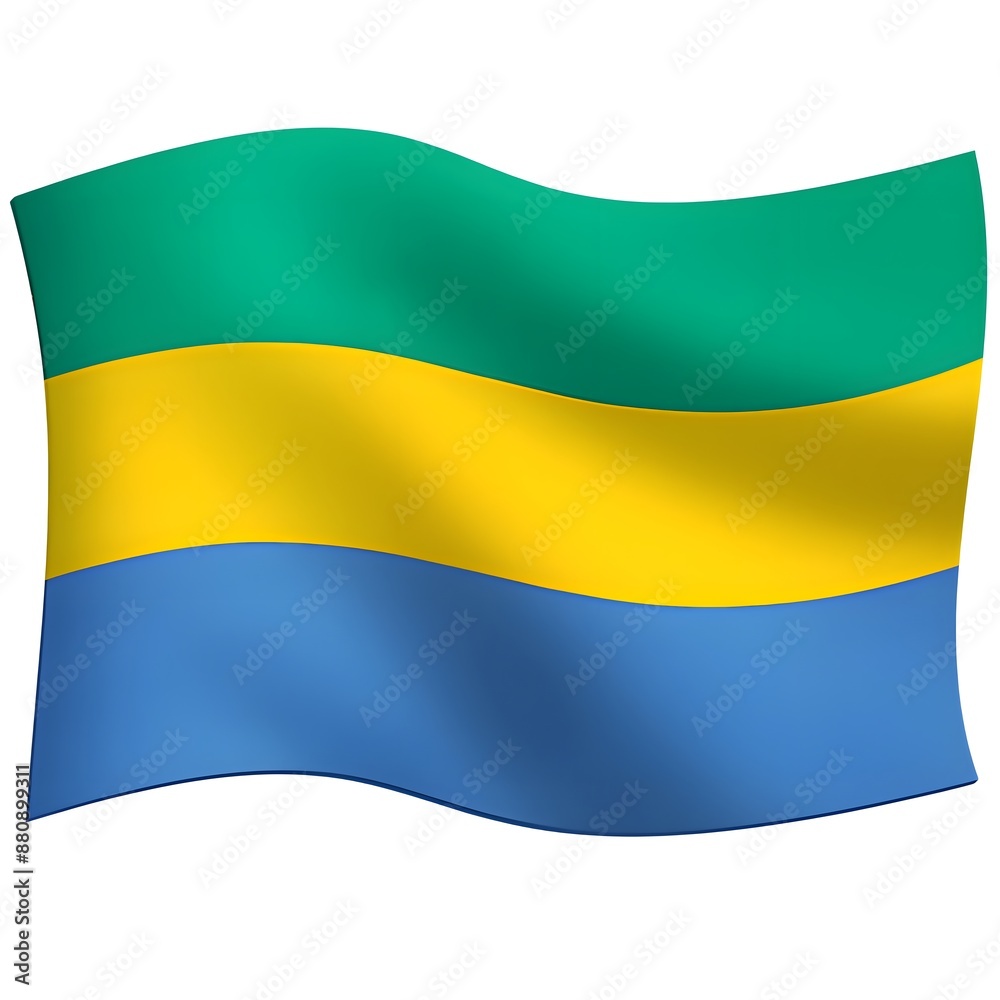 Obraz premium Flag: Gabon