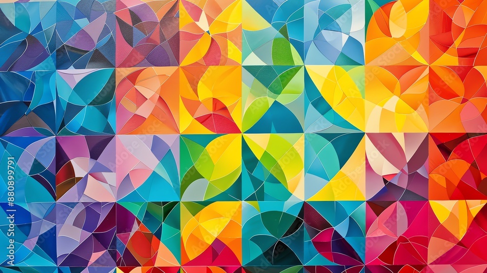 colorful triangle geometric background