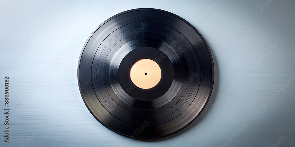 Fototapeta premium Schallplatte Vinyl Schellack Vinylscheibe Scheibe Platte AI-Created Content