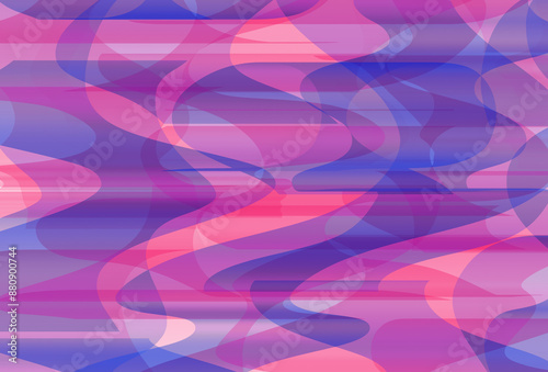 Abstract, various colors Smoke, and wave curves