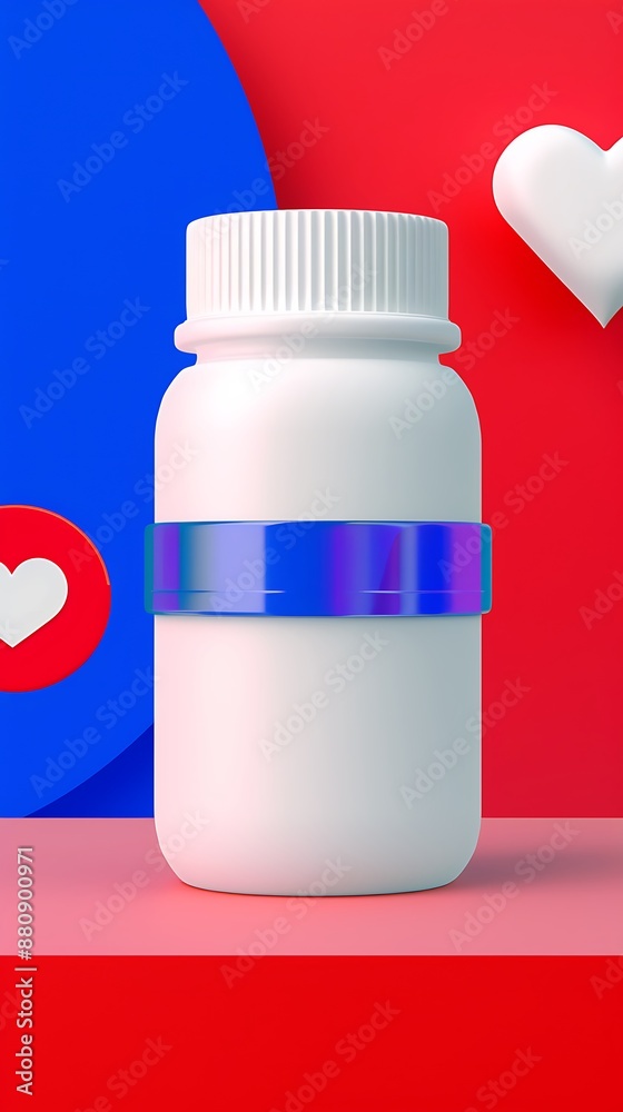 white capsule jar for social media white capsule jar for social media