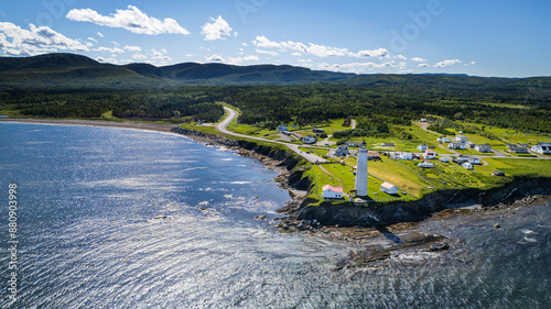 Landscape in Gaspé Peninsula, Quebec, Canada photo