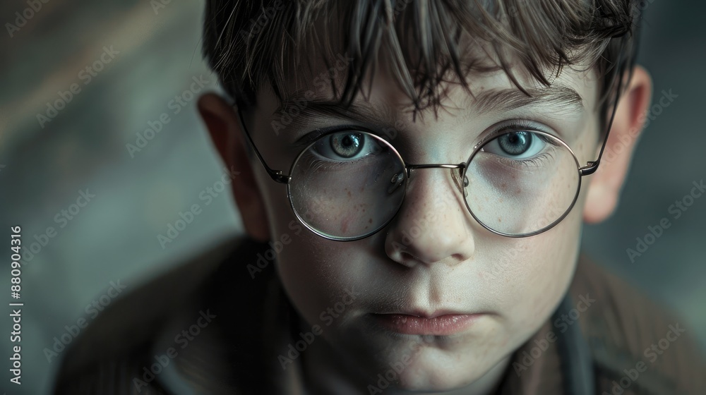 Boy with spectacles in the front Boy with spectacles in the front