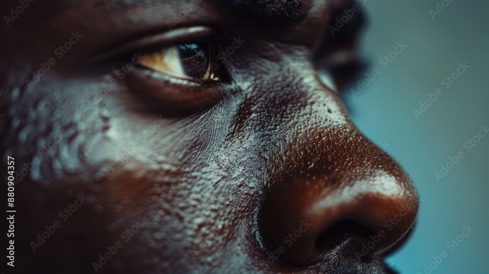 Close up image of Black man Close up image of Black man