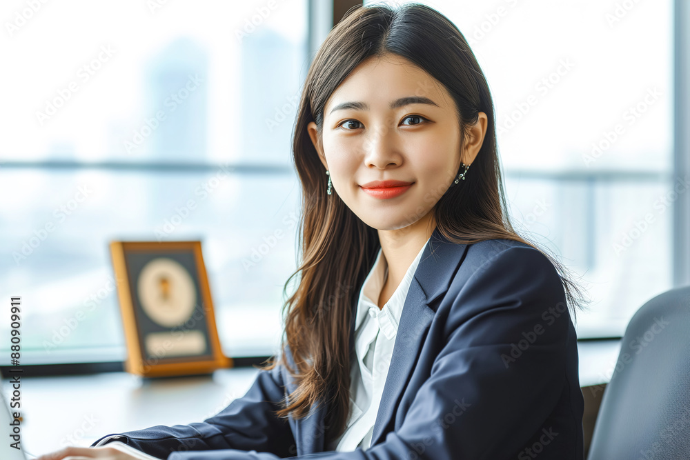 Portrait of a beautiful Asian business woman in the office Portrait of a beautiful Asian business woman in the office