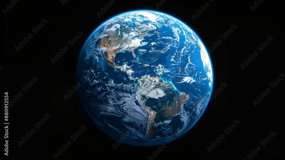 Illustration of the earth seen from outer space. Illustration of the earth seen from outer space.