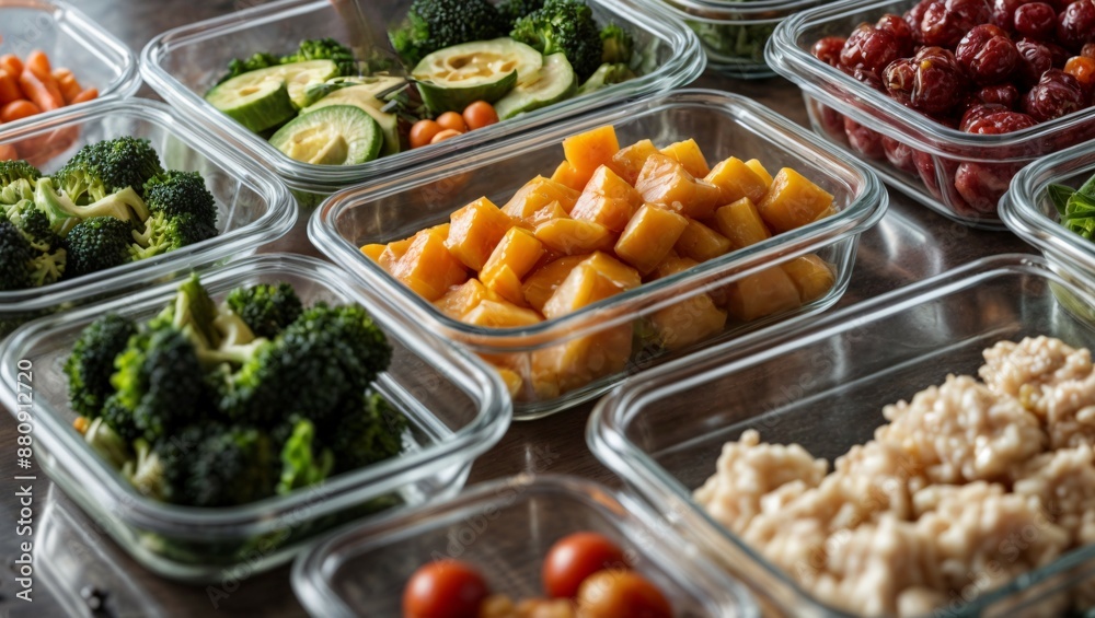 airtight containers for ready-to-eat food for the whole week, batch cooking airtight containers for ready-to-eat food for the whole week, batch cooking
