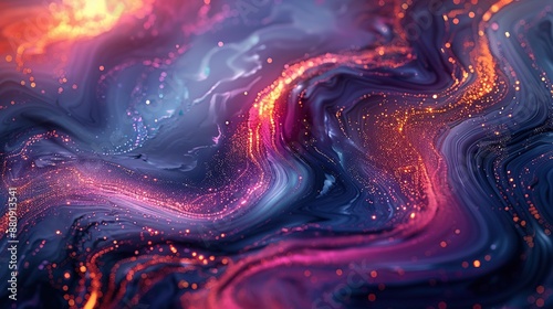 Abstract Swirls of Light and Color