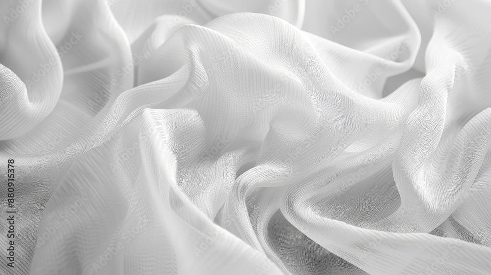Obraz premium Beautiful fabric s white texture