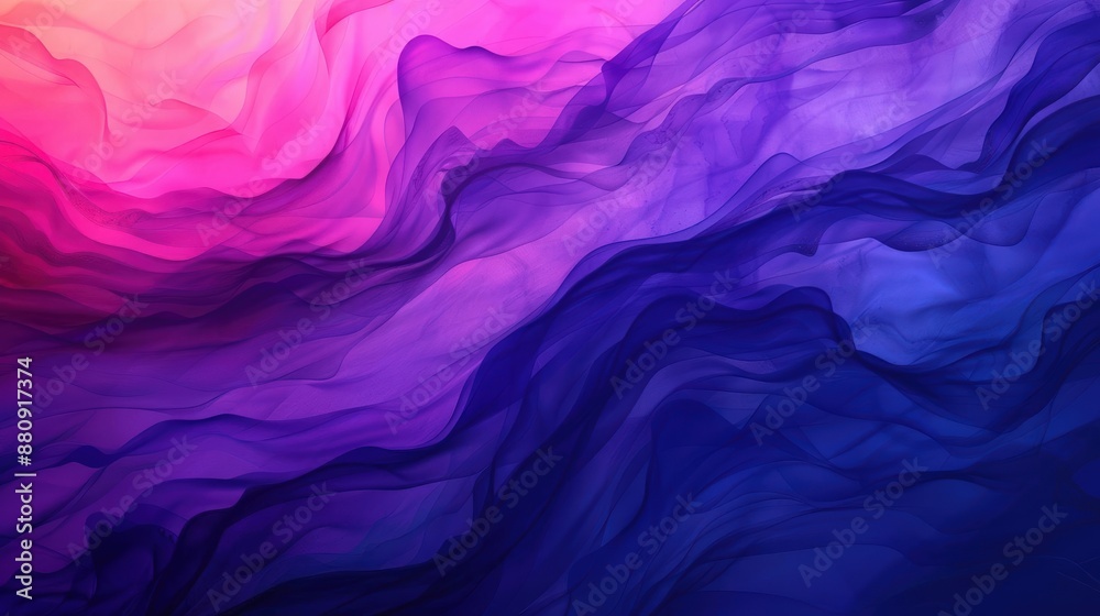 Obraz premium A Close-up Shot Abstract Watercolor Silhouettes of Watercolor business silhouettes, vibrant overlapping hues