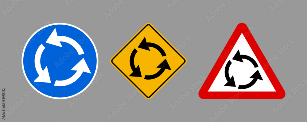 Roundabout Road Sign Roundabout Road Sign