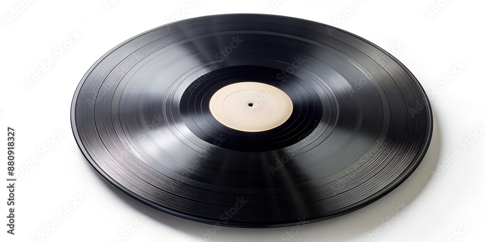 Obraz premium Schallplatte Vinyl Schellack Vinylscheibe Scheibe Platte Creative AI