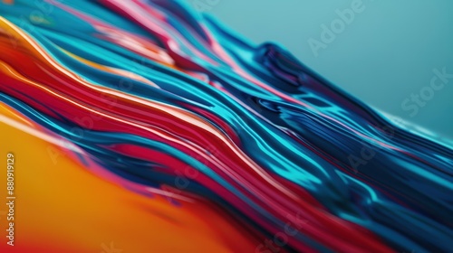 A Close-up Shot of a Melting diversity flow fields, dynamic cultural color currents