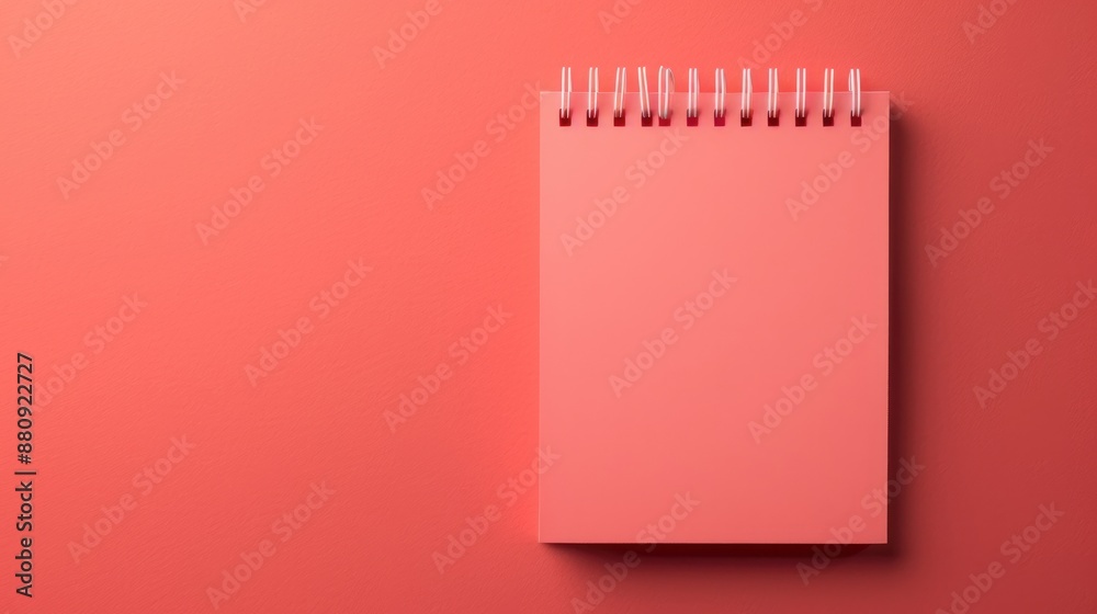Blank Calendar in Pink on a background of red Blank Calendar in Pink on a background of red