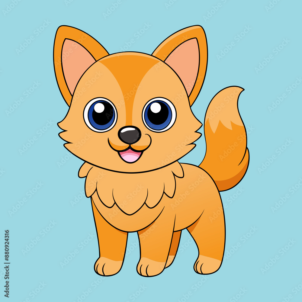 Adorable Dog Vector Illustration: Cartoon Clipart & Line Art Design Adorable Dog Vector Illustration: Cartoon Clipart & Line Art Design