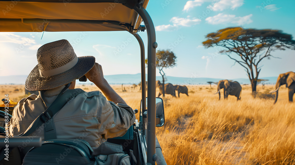 A serene and thrilling safari scene in the heart of Africa A serene and thrilling safari scene in the heart of Africa