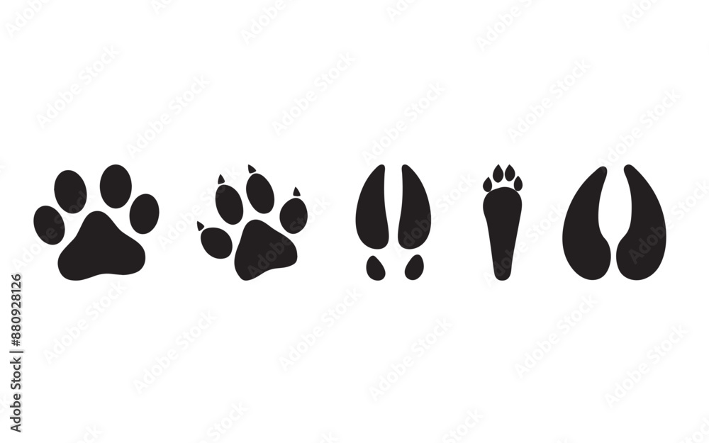 Animal Paw Eps, Dog Paws Vector free images, Paw Print Vector Images