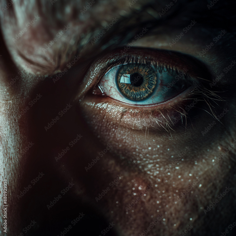intense close-up of distressed eyes intense close-up of distressed eyes