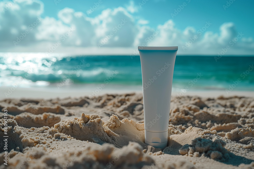 Mockup Tube of Sunscreen - Professional Photo Mockup Tube of Sunscreen - Professional Photo