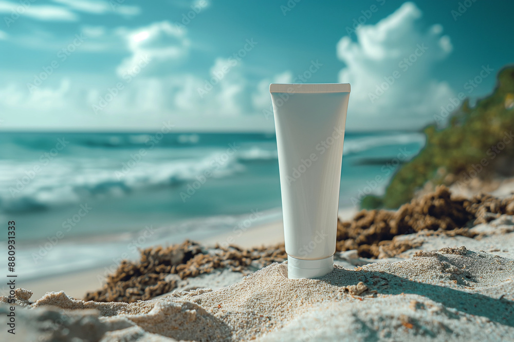 Mockup Tube of Sunscreen - Professional Photo Mockup Tube of Sunscreen - Professional Photo
