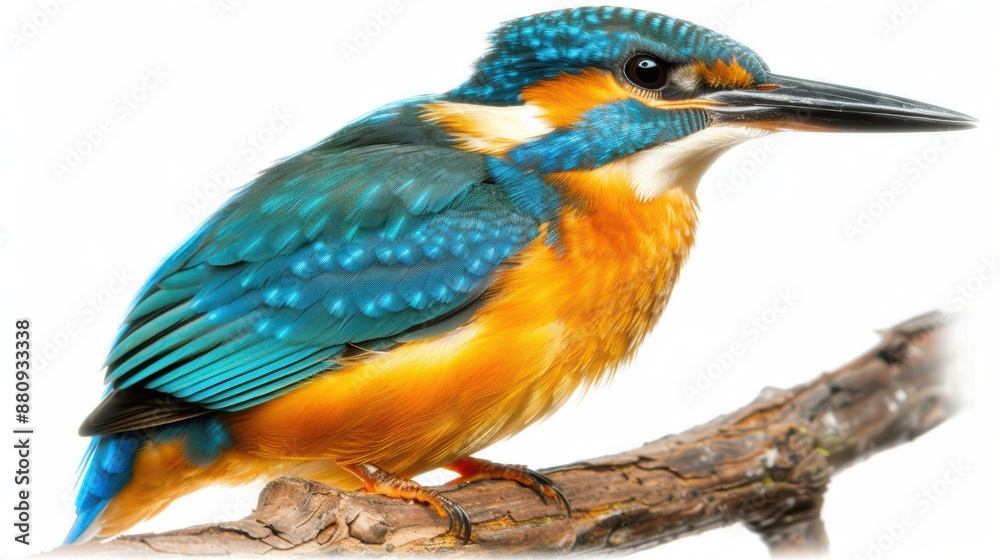 Fototapeta premium Regal Elegance: Kingfisher in High Fidelity Photographic Style