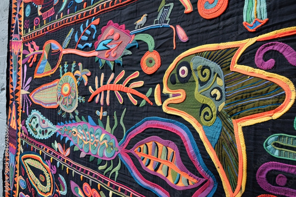 Panama Mola Tapestry Panama Mola Tapestry