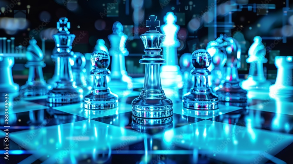 Chess board game concept of business ideas and competition and strategy ideas Chess board game concept of business ideas and competition and strategy ideas