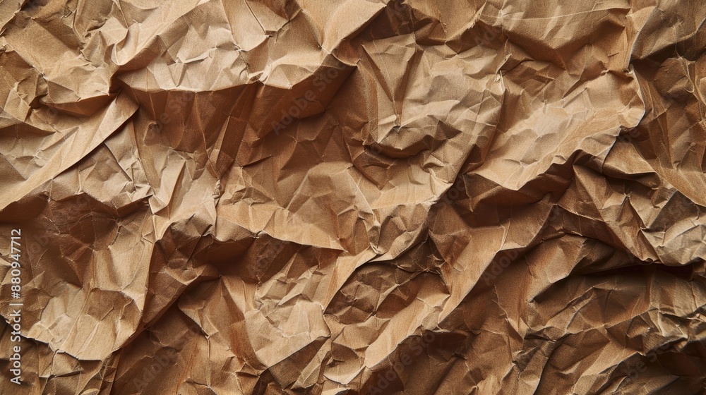 Brown wrinkled paper Brown wrinkled paper