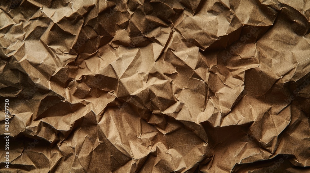Brown wrinkled paper