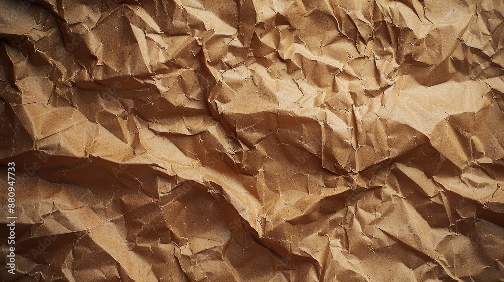 Brown wrinkled paper Brown wrinkled paper