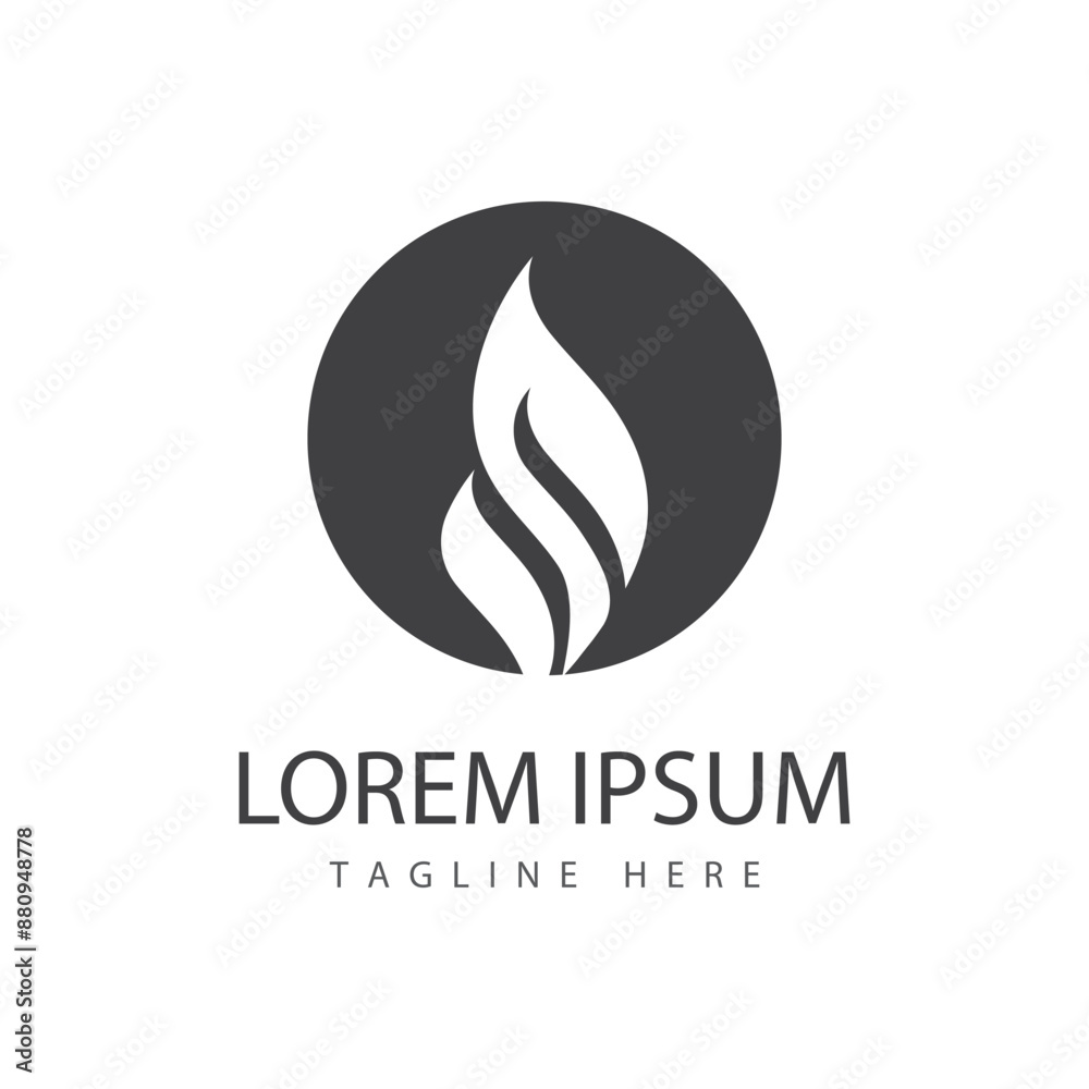 Obraz premium Fire flame vector illustration design template