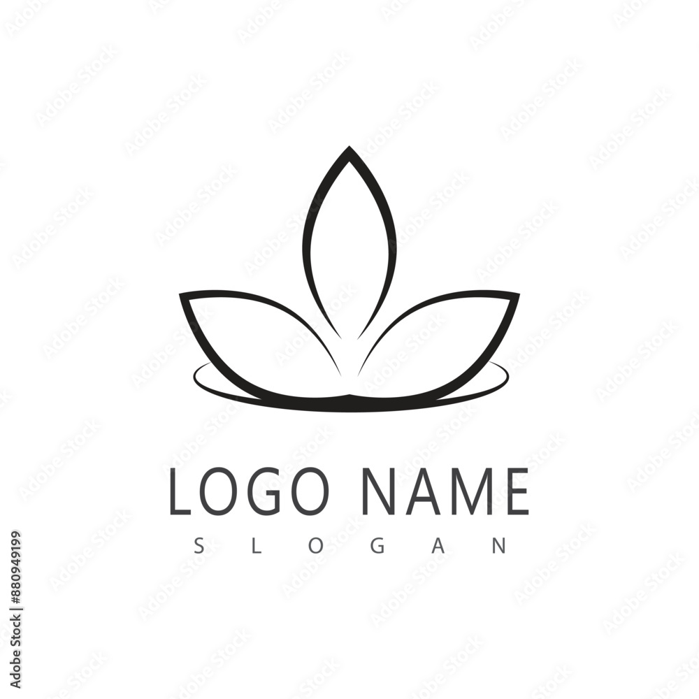 Beauty Vector lotus flowers design logo Beauty Vector lotus flowers design logo