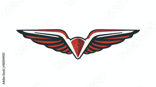 Auto wing Automotive logo Template flat vector style