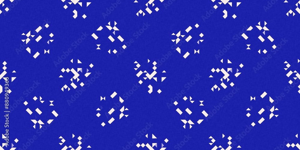 Faded electric blue glitch geo washed effect seamless border. Indigo dye grungy blotched distress abstract banner texture repeat Faded electric blue glitch geo washed effect seamless border. Indigo dye grungy blotched distress abstract banner texture repeat