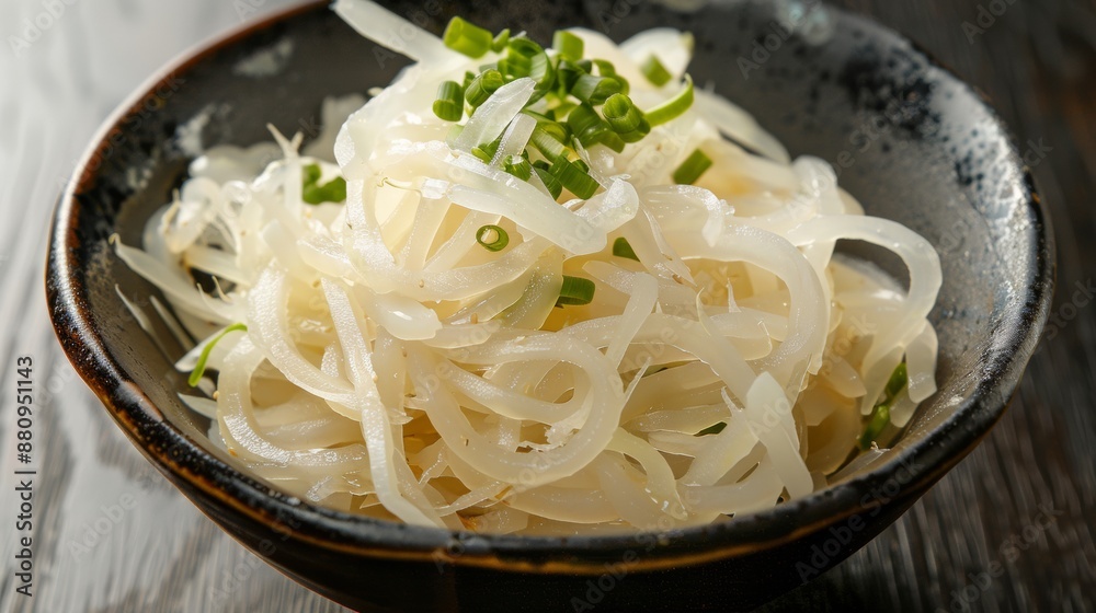 The national cuisine of Japan. Daikon salad. The national cuisine of Japan. Daikon salad.