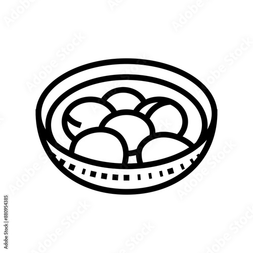 winter solstice chinese holiday line icon vector. winter solstice chinese holiday sign. isolated contour symbol black illustration