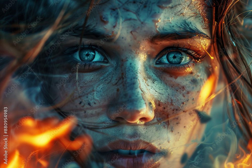 Image of man in apocalypse city night disaster generate Ai Image of man in apocalypse city night disaster generate Ai
