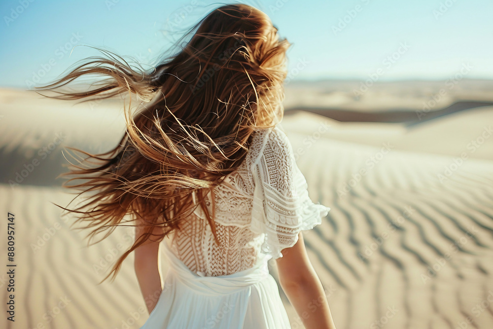 Visiting beautiful mysterious arabian country sandy hot climate desert traveling relaxing on nature, Generative AI picture Visiting beautiful mysterious arabian country sandy hot climate desert traveling relaxing on nature, Generative AI picture