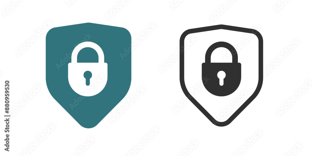 Safe lock shield icon vector simple pictogram graphic illustration set, privacy safety padlock guard defense symbol, strong solid internet web protection sign image clip art Safe lock shield icon vector simple pictogram graphic illustration set, privacy safety padlock guard defense symbol, strong solid internet web protection sign image clip art