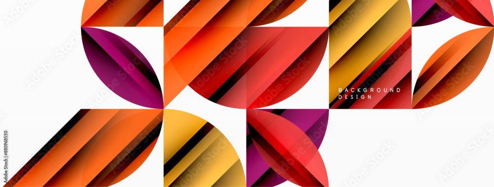 Circles and round shapes geometric minimal background Circles and round shapes geometric minimal background