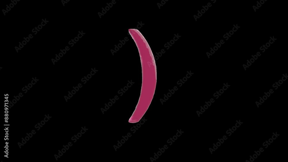 strawberry jelly alphabet, pareentheses right sign on the transparent background strawberry jelly alphabet, pareentheses right sign on the transparent background