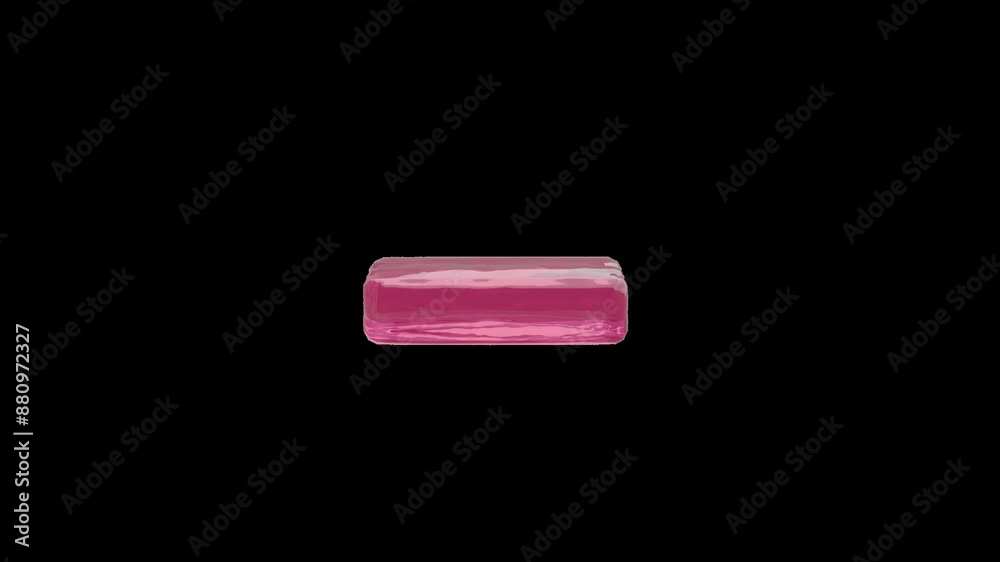 strawberry jelly alphabet,  uunderscore sign on the transparent background