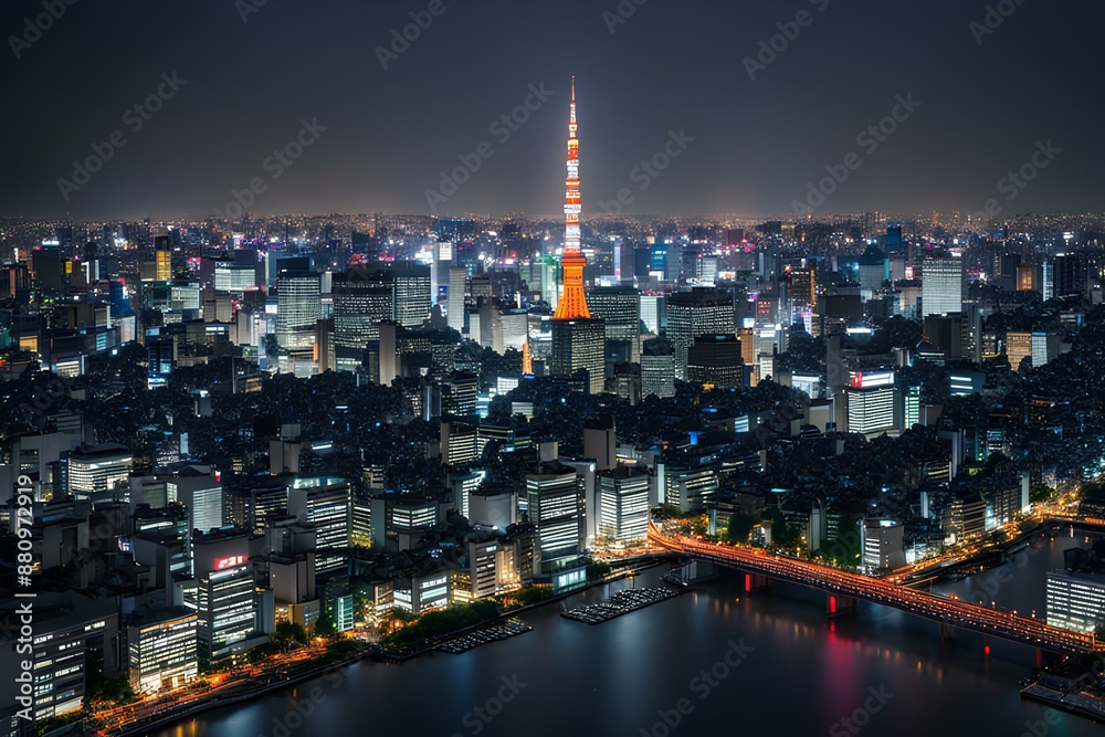 Fototapeta premium view of the city